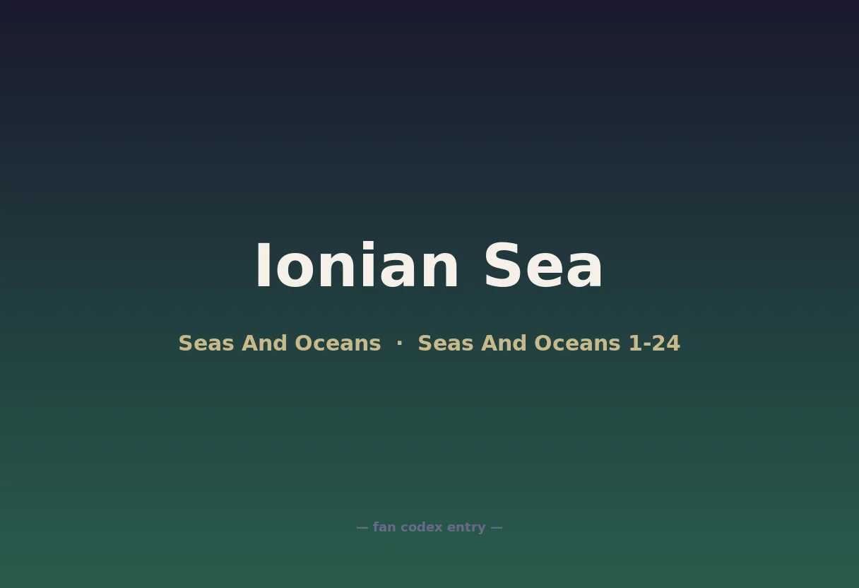 Ionian Sea