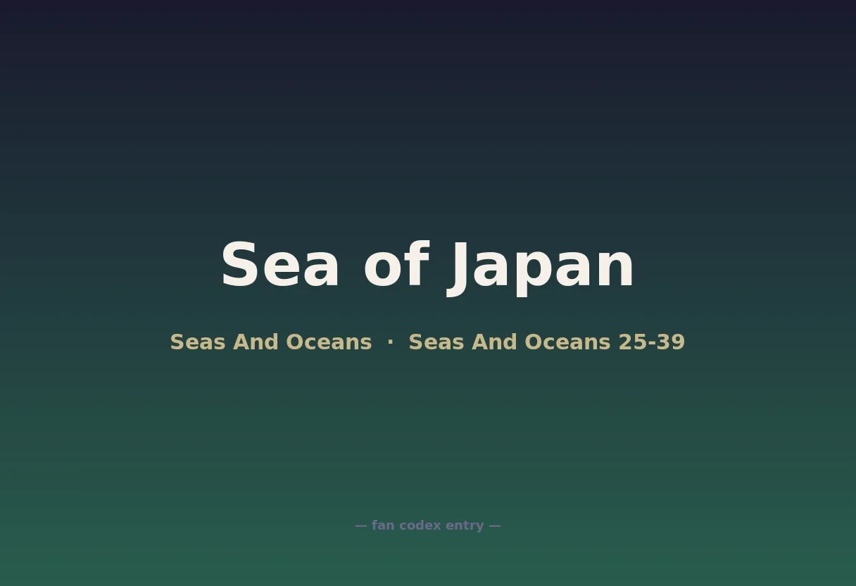 Sea of Japan
